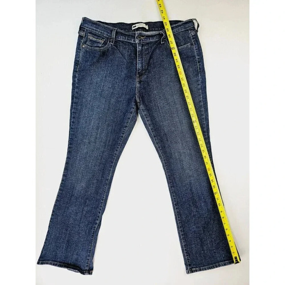 Levis 33X32 Women's 515 Bootcut Blue Denim Egyptian Cotton Logo Jeans Size 16M - Picture 13 of 14
